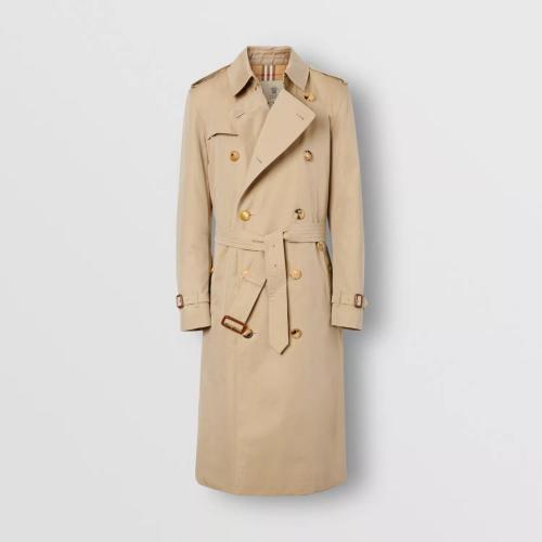 BURBERRY 22年秋冬 男士 肯辛顿版型 - 长款 Heritage Trench 风衣 80458611