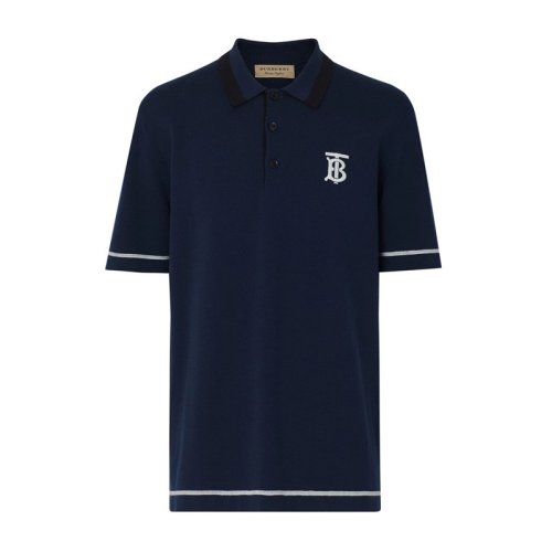  BURBERRY/博柏利 男士海军蓝棉质短袖POLO衫 8009439 PLFSX