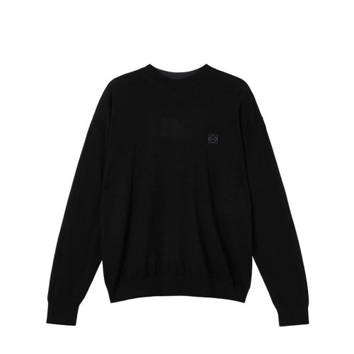 LOEWE/罗意威  男士针织衫/毛衣 品牌LOGO 拼色羊毛圆领男士针织衫/毛衣 H526333XA1-1114