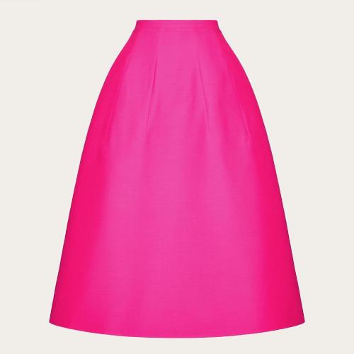  VALENTINO华伦天奴 22年秋冬 女士 半身裙 JUPE MIDI EN CREPE COUTURE 1B0RA9451CFUWT