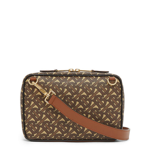 BURBERRY/博柏利 专属标识印花环保帆布斜背包80257631