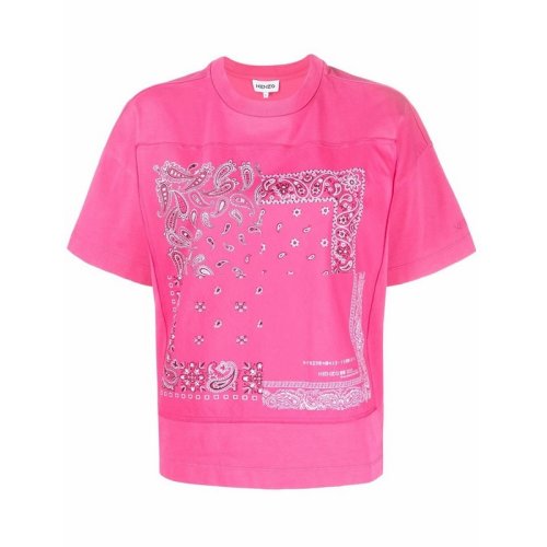  KENZO/高田贤三 女士印花棉质短袖T恤 FC52TS6764SB-26 PLFSX