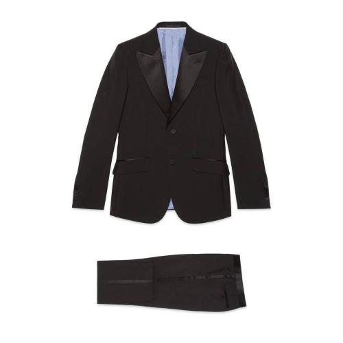  GUCCI古驰 22年秋冬 男士 修身马海毛羊毛混纺礼服 606245 Z592B 1000