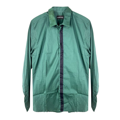 Emporio Armani/安普里奥阿玛尼 绿色男士衬衫 R1CD2TR1A8C（瑕疵折扣）