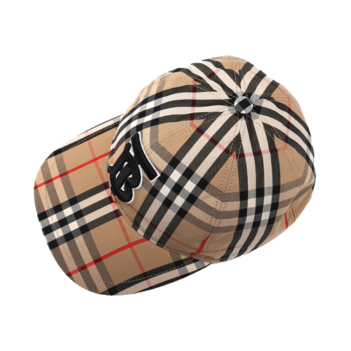 BURBERRY/博柏利女士经典格纹TB标志鸭舌帽帽子8038504