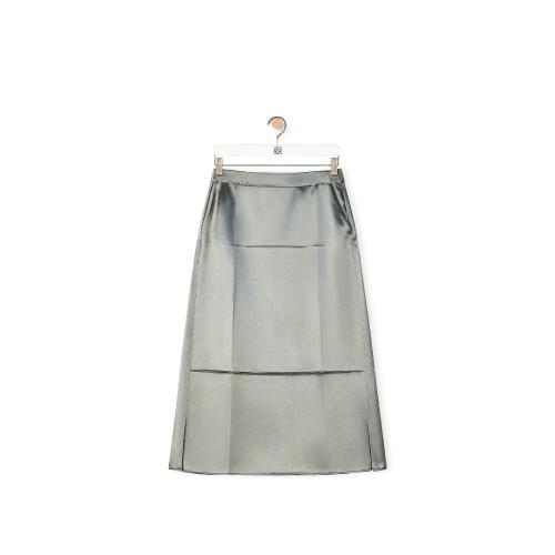  LOEWE罗意威 22年秋冬 女士 半身裙 Slip midi skirt in satin S359Y08X20-9370