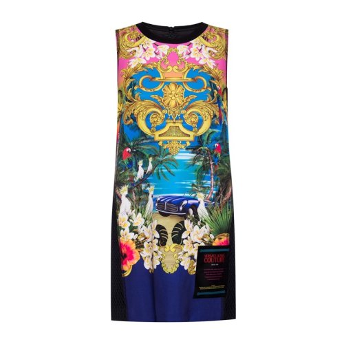  VERSACE JEANS COUTURE 女士印花聚酯纤维连衣裙裙子 D2HVA436 S0665 424 PLFSX