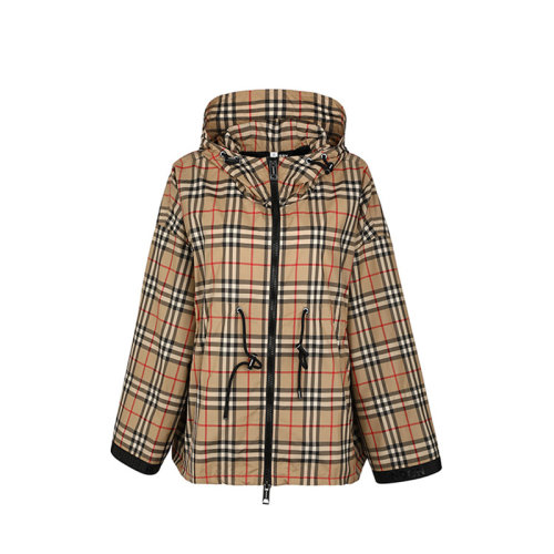 BURBERRY/博柏利  巴宝莉女装   百搭 女士卡其色时尚连帽秋冬夹克 80322101