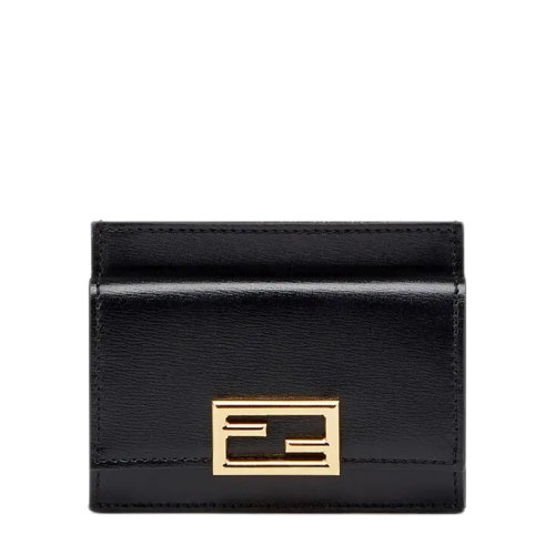 FENDI/芬迪   女士黑色小牛皮零钱袋卡包8M0423AHM0F0KUR