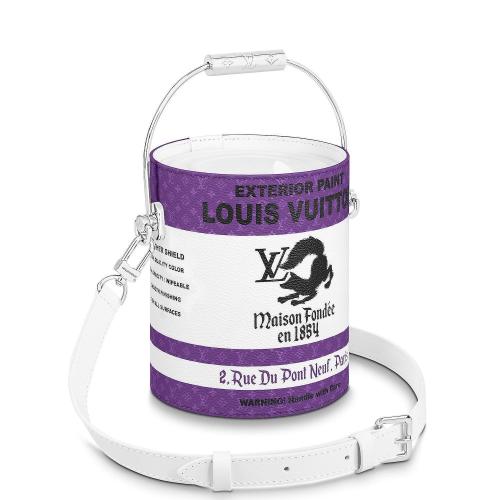  LV路易威登 22年秋冬 男士 单肩包 LV PAINT CAN 手袋 M81591