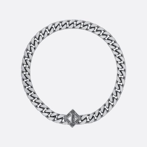  DIOR迪奥 22年秋冬 男士 项链 CD Diamond 链环项链 N1637HOMMT_D200