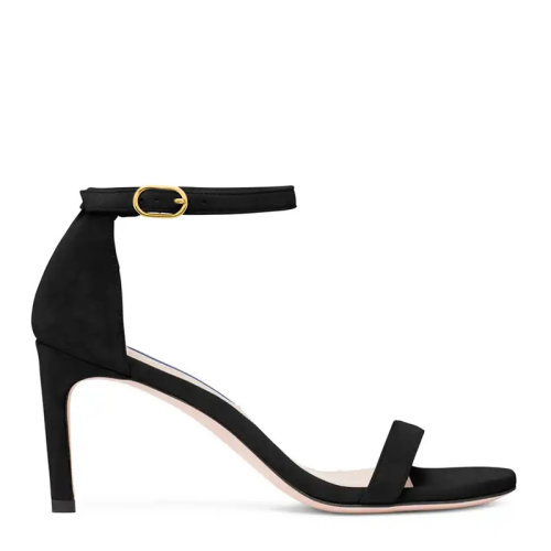 Stuart Weitzman/斯图尔特韦茨曼 女士 鞋靴 21春夏 黑色细跟铆钉装饰高跟凉鞋 女士高跟凉鞋