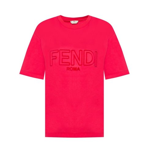  FENDI/芬迪 女士黑色时尚休闲字母短袖T恤 FAF077-A47A-F0GME PLFSX