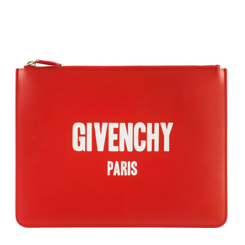 Givenchy/纪梵希 中性款式牛皮logo印花手拿包