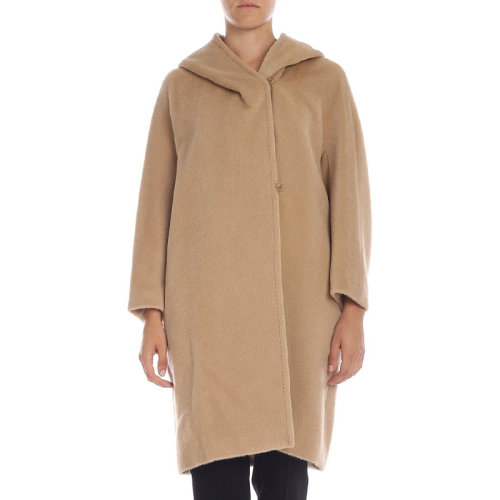 Max Mara Studio/Max Mara Studio  女装 服饰 羊驼毛长款连帽插兜休闲毛呢女士大衣外套