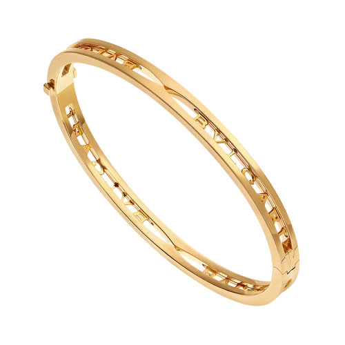 BVLGARI/宝格丽 B.ZERO1系列 男女通用18K金配以BVLGARI徽标装饰的螺旋形手镯 356287