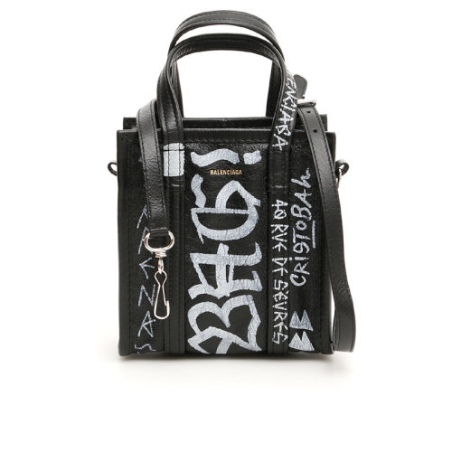 Balenciaga/巴黎世家 女士 字母LOGO皮质手提包 5139880FE0N1060 HJH0015X