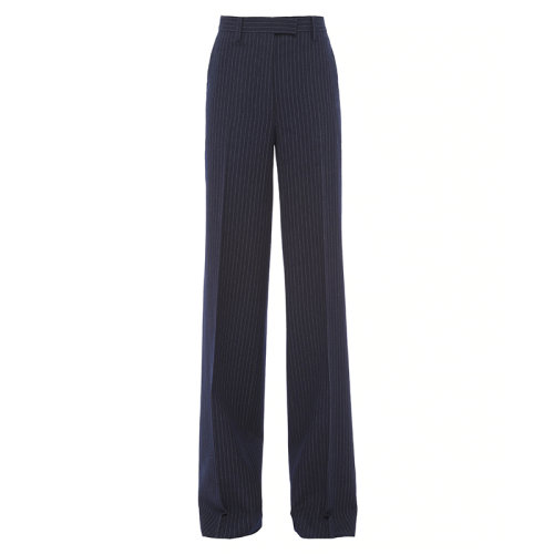 PRADA/普拉达  女士海军蓝羊毛细条纹长裤P290EG_1ZJ7_F0124_S_212