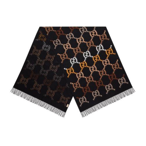  GUCCI古驰 22年秋冬 女士 GG羊毛披肩 675876 3G200 1064 预定商品2-6周发货