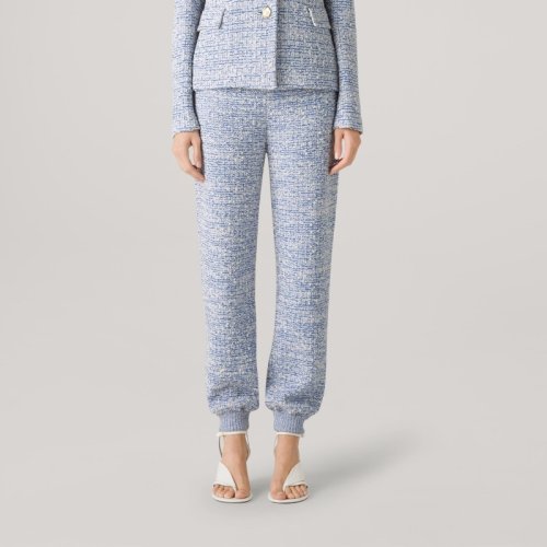 【21春夏新款】St.John/盛蔷粗花呢针织女士休闲裤K813011