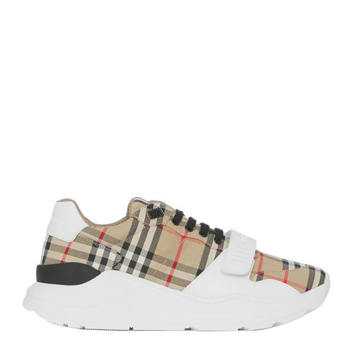 BURBERRY/博柏利Vintage 格纹拼皮革运动鞋 80505091
