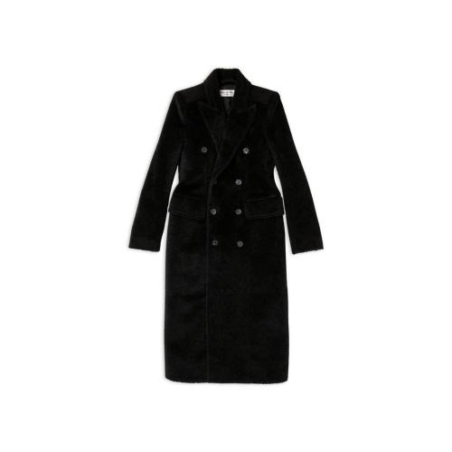  BALENCIAGA巴黎世家 22年秋冬 女士 大衣 Womens Hourglass Coat in Black 479864TMU101000
