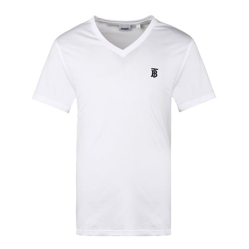 BURBERRY/博柏利巴宝莉男装V领TB标识徽标男士T恤男士短袖T恤8017255