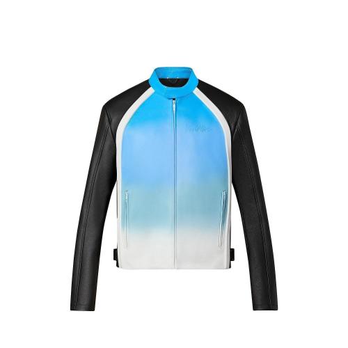  LV路易威登 22年秋冬 男士 夹克 BLOUSON EN CUIR a EFFET DéGRADé 1AA4L2 1AA4L6 1AA4L5 1A
