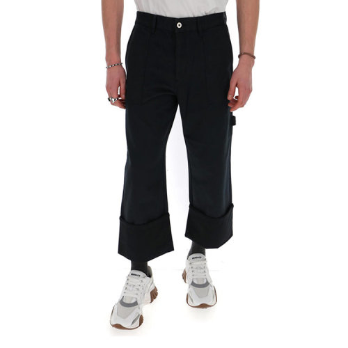 LOEWE/罗意威  男裤 品牌字母 时尚百搭黑色棉质男士休闲裤 H2102061IB-5110