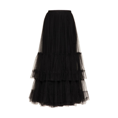 Valentino/华伦天奴  女裙 春夏 时尚百搭 女士黑色半身裙 TB3RA5P04N80NO HKY210303