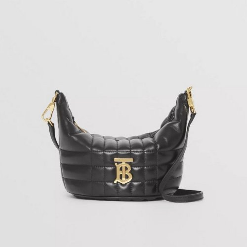  BURBERRY/博柏利 女士黑色织物/配皮单肩包 8044311 PLSX