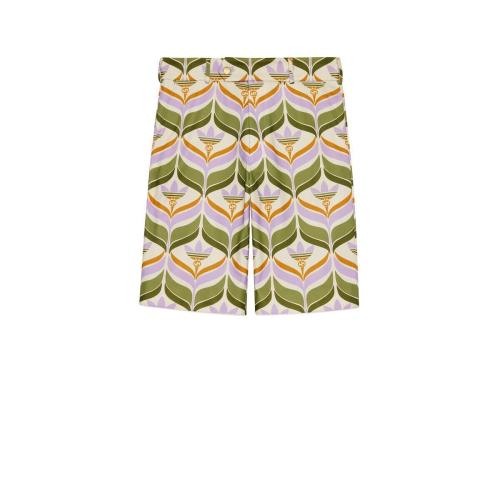  GUCCI古驰 22年秋冬 男士 adidas x Gucci联名系列Trefoil印花短裤 696657 ZAJOU 3531