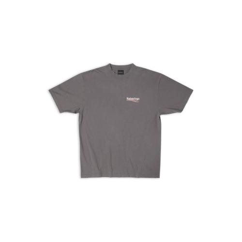  BALENCIAGA巴黎世家 22年秋冬 女士 短袖T恤 Womens Political Campaign T-shirt Large Fit in