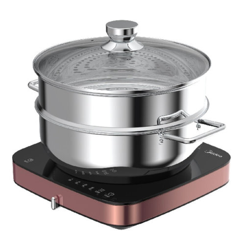 Midea/美的电磁炉多功能家用智能触控微晶面板恒匀火迷你尺寸金属机身C22-S301