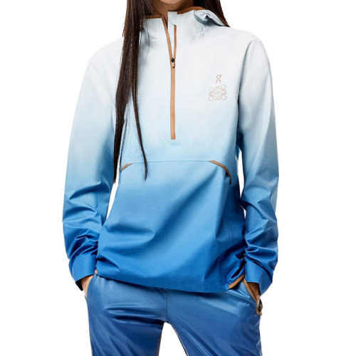 LOEWE/罗意威 22年春夏新款 女士渐变灰色涤纶防水长袖套头夹克外套S929Y02X01-6229