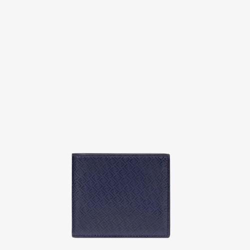  FENDI芬迪 22年秋冬 男士 钱包 蓝色皮质双折钱包 7M0169AGLPF18YJ