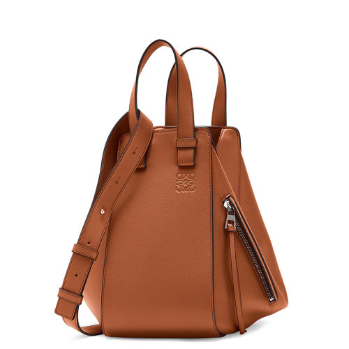 LOEWE/罗意威 Hammock新款 经典棕褐色小牛皮小号单肩手提包0010110567