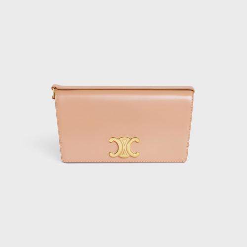  CELINE赛琳思琳 22年秋冬 女士 单肩包 SAC TRAPEZE TRIOMPHE VEAU SATINé 199283BF4.03AB