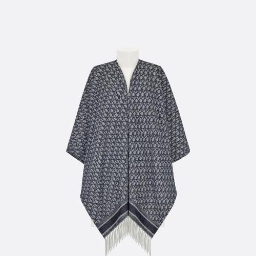  DIOR迪奥 22年秋冬 女士 斗篷 Dior 印花披风 21DOB370I007_C540 预定商品1-3周发货