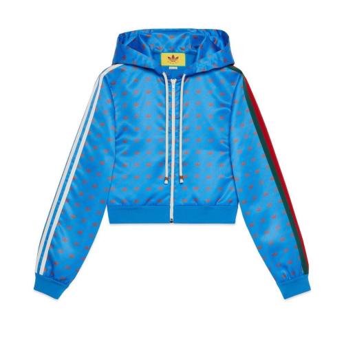  GUCCI古驰 22年秋冬 女士 adidas x Gucci联名系列拉链夹克 693421 XJEBI 6269