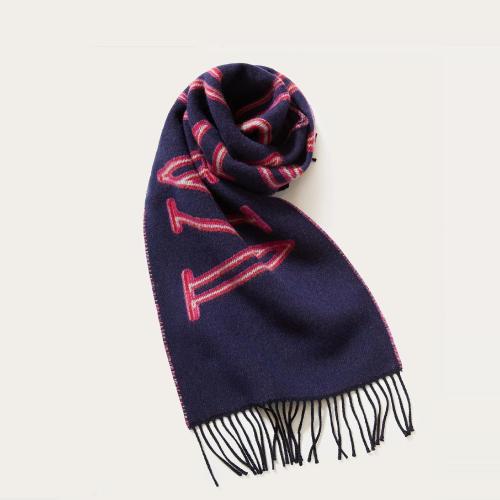  VALENTINO华伦天奴 22年秋冬 男士 围巾 écharpe Neon Universe en laine et cachemire XY2ER