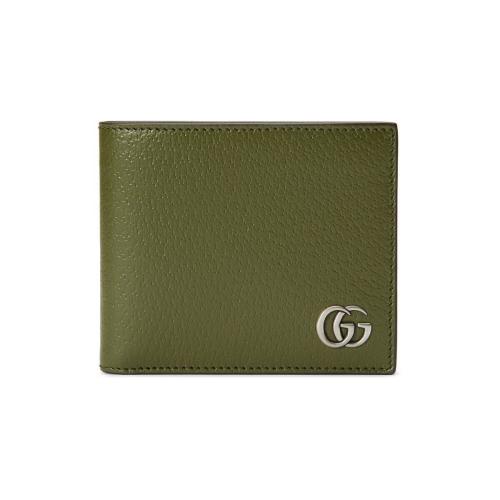  GUCCI古驰 22年秋冬 男士 GG Marmont系列皮革双折钱包 428726 DJ20F 3352