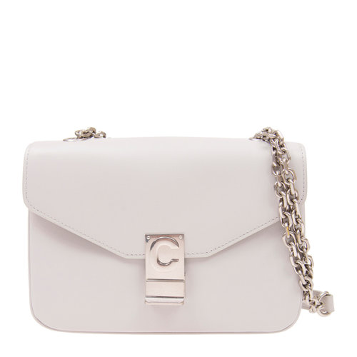 Celine 思林 女士时尚潮流翻盖C扣链条单肩链斜挎包