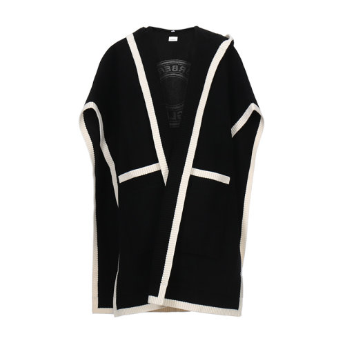 BURBERRY/博柏利 女款绵羊毛连帽披肩80315441