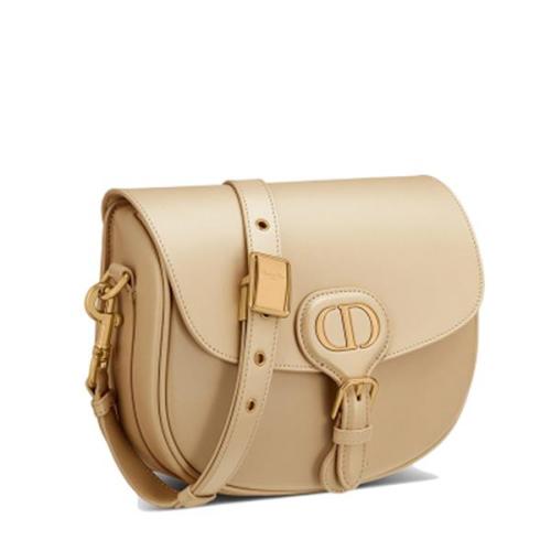 DIOR/迪奥 BOBBY系列 绳子色小牛皮翻盖式中号斜跨单肩包 M9319UMOL_M39U