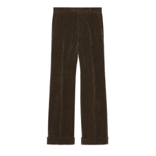  GUCCI古驰 22年秋冬 男士 Gucci HA HA HA特别系列天鹅绒长裤 712865 Z328H 1035