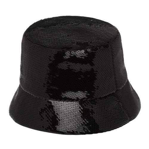 PRADA/普拉达 秋冬 女士黑色亮片渔夫帽1HC137_2D0N_F0967