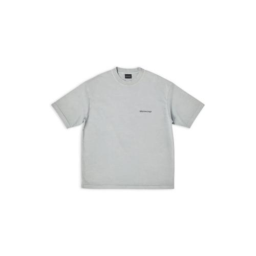  BALENCIAGA巴黎世家 22年秋冬 男士 短袖T恤 BB CORP中等剪裁T恤 612966TNVG79244