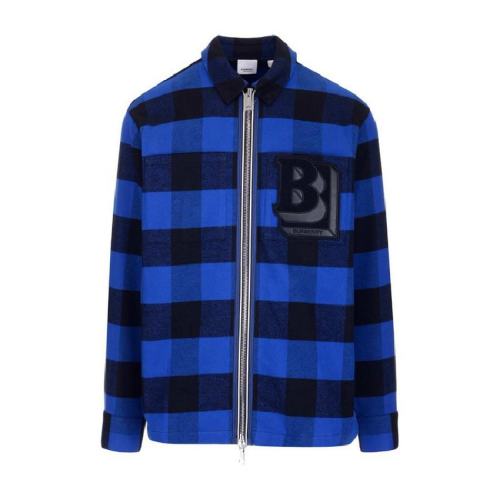  BURBERRY/博柏利 男士蓝色织物夹克 80501361 PLFSX