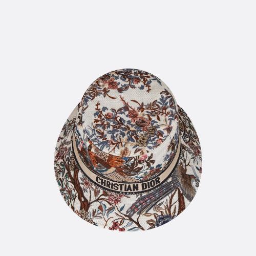  DIOR迪奥 22年秋冬 女士 帽子 Bob D-Bobby Dior Jardin dHiver a petit bord 25JAR923X132_C0